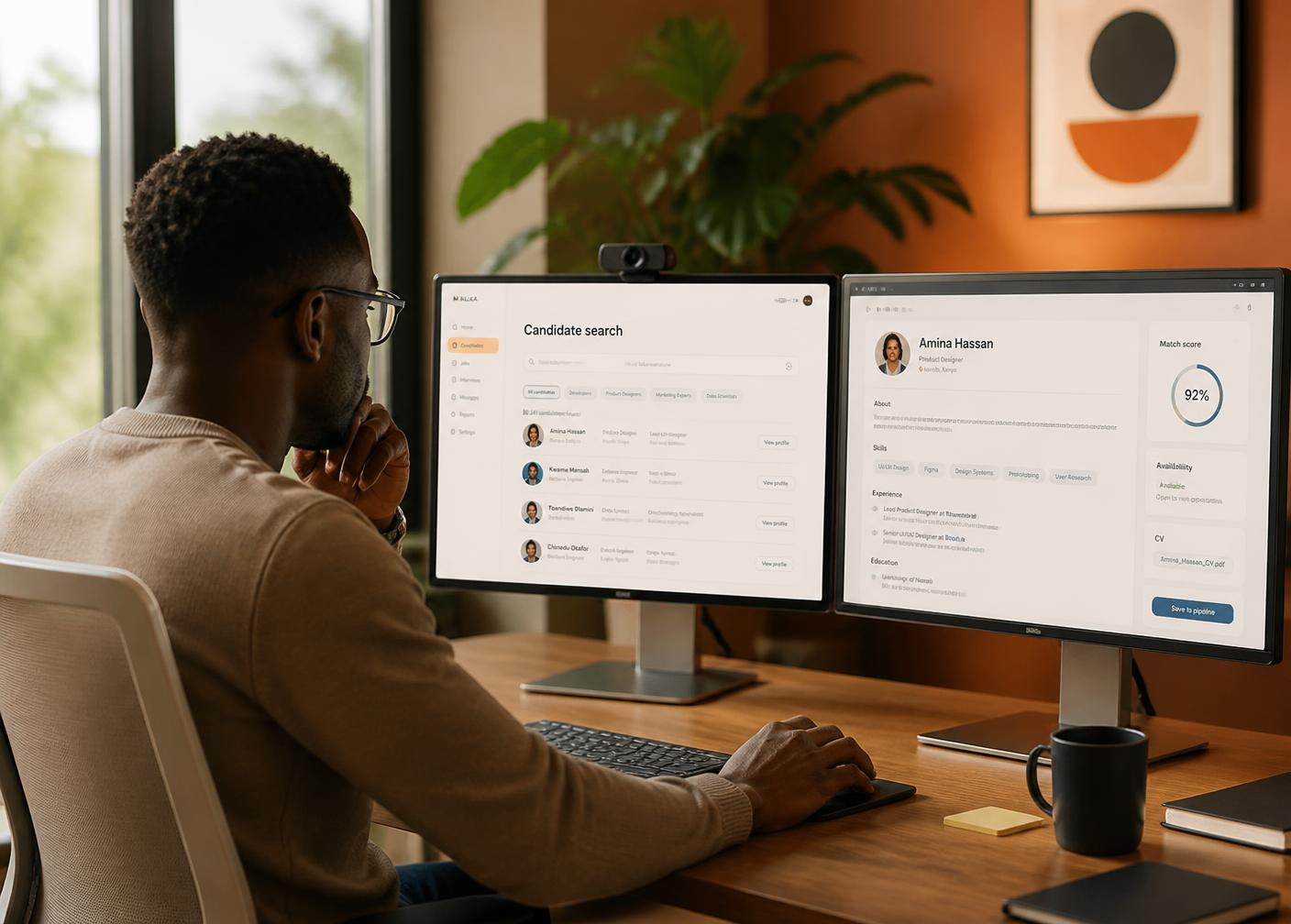 Recruteur Dikdic utilisant les outils de sourcing et de matching